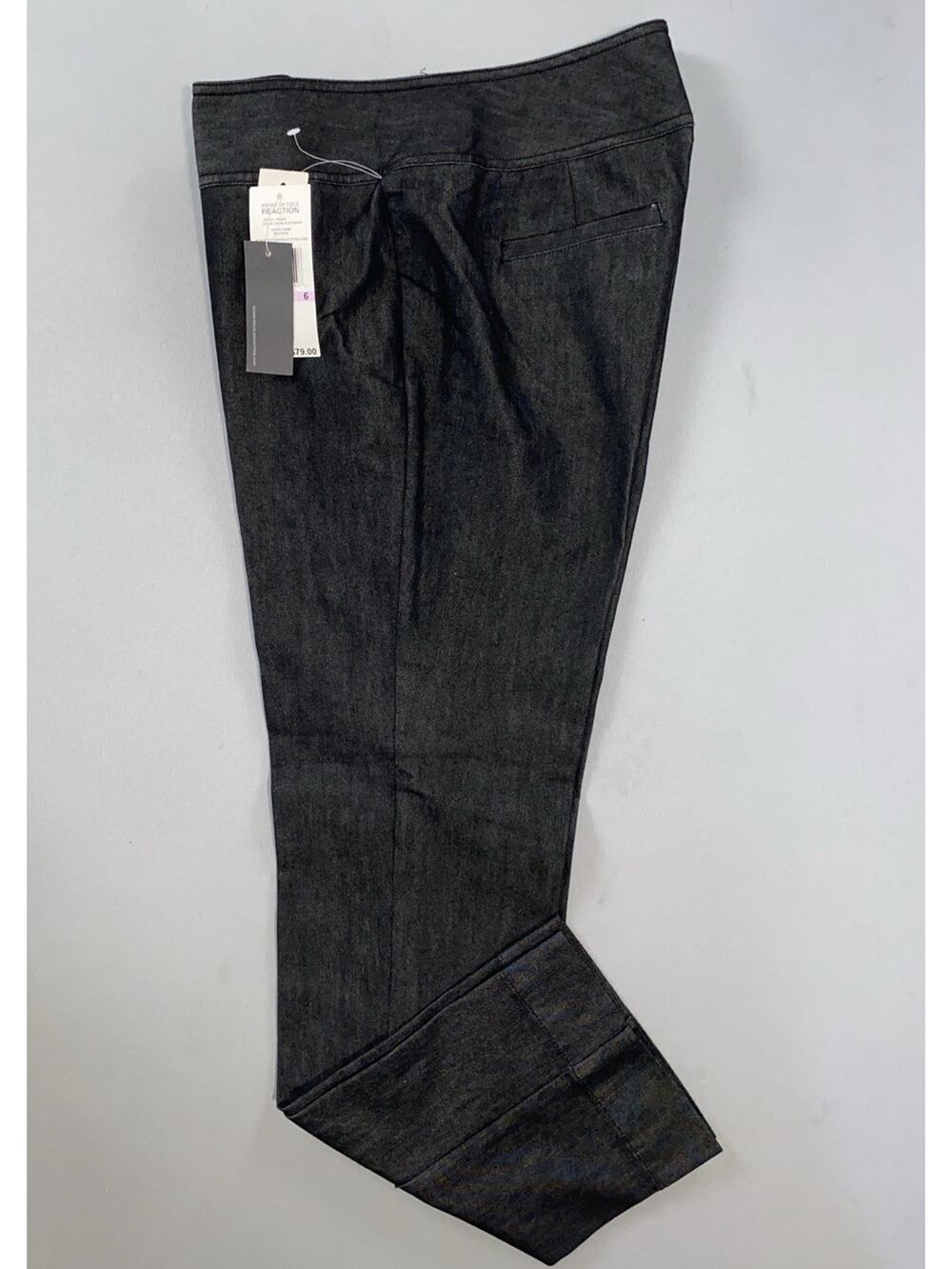 Kenneth Cole Reaction Intuition Denim Trouser Pants in Dark Indigo. Women's 6.